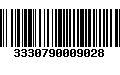 Código de Barras 3330790009028