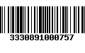 Código de Barras 3330891000757