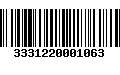 Código de Barras 3331220001063