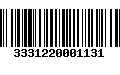 Código de Barras 3331220001131