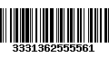 Código de Barras 3331362555561