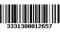 Código de Barras 3331380012657