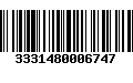 Código de Barras 3331480006747