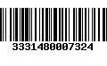 Código de Barras 3331480007324