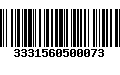 Código de Barras 3331560500073