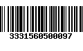 Código de Barras 3331560500097