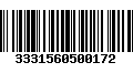 Código de Barras 3331560500172