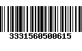 Código de Barras 3331560500615