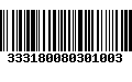 Código de Barras 333180080301003