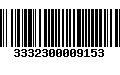 Código de Barras 3332300009153