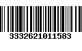 Código de Barras 3332621011583