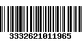 Código de Barras 3332621011965