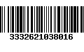 Código de Barras 3332621038016
