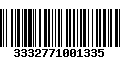 Código de Barras 3332771001335