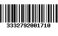 Código de Barras 3332792001710