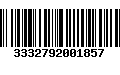 Código de Barras 3332792001857