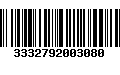 Código de Barras 3332792003080