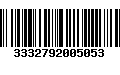 Código de Barras 3332792005053