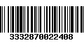 Código de Barras 3332870022408