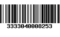 Código de Barras 3333040008253