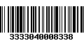 Código de Barras 3333040008338