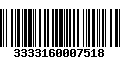 Código de Barras 3333160007518