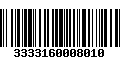 Código de Barras 3333160008010