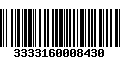 Código de Barras 3333160008430