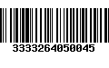 Código de Barras 3333264050045