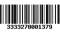 Código de Barras 3333270001379