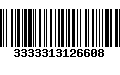 Código de Barras 3333313126608