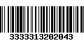 Código de Barras 3333313202043