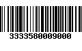 Código de Barras 3333580009000