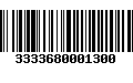 Código de Barras 3333680001300