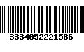 Código de Barras 3334052221586