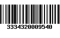 Código de Barras 3334320009540