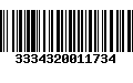 Código de Barras 3334320011734