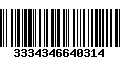 Código de Barras 3334346640314