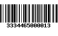 Código de Barras 3334465000013