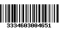 Código de Barras 3334603004651