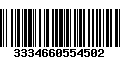 Código de Barras 3334660554502