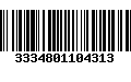 Código de Barras 3334801104313