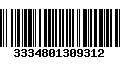 Código de Barras 3334801309312