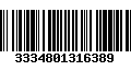 Código de Barras 3334801316389