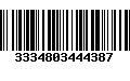 Código de Barras 3334803444387