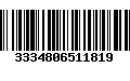 Código de Barras 3334806511819