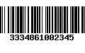 Código de Barras 3334861002345