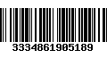 Código de Barras 3334861905189