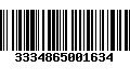 Código de Barras 3334865001634