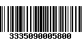 Código de Barras 3335090005800